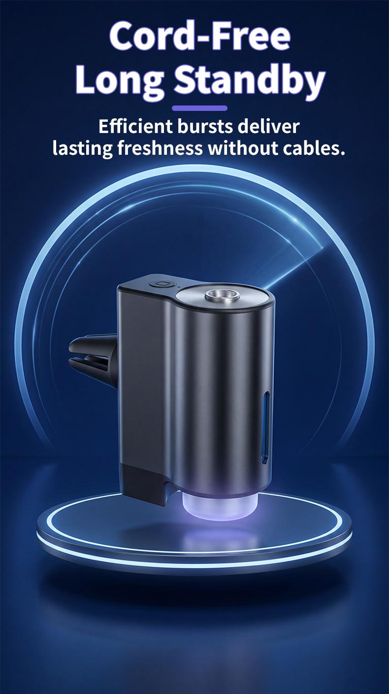 Intelligent car aroma diffuser, air freshener dispenser, Car Diffusers for Essential Oils, car air freshener, Car fragrance, automatic spray, three adjustable modes, aromatic Para Carro 3-piece essential oil set, festival gift, birthday gift