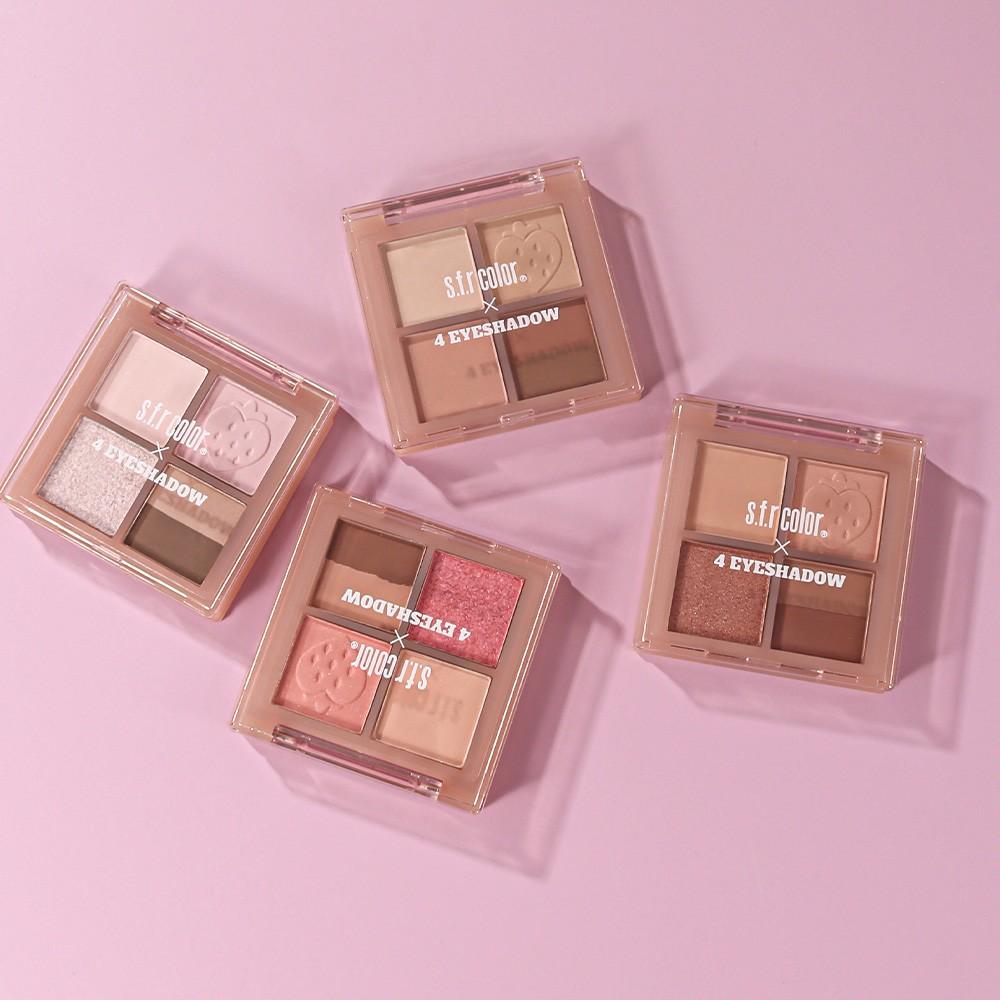 Four-Color Eyeshadow Palette for Daily Makeup, Commute Look, Wedding Makeup, High Pigmentation, Smooth Finish, Perfect for All Occasions