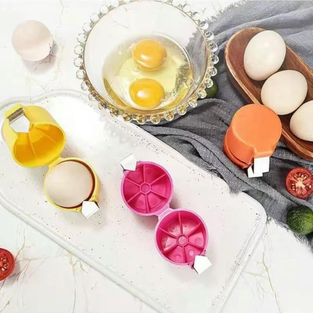 3-Piece Egg Shell Opener Set, Plastic Material, Ideal for Raw Eggs & Hard Boiled Eggs, Peeling, Shelling &, Kitchen Gadget, Egg Cracker Tool