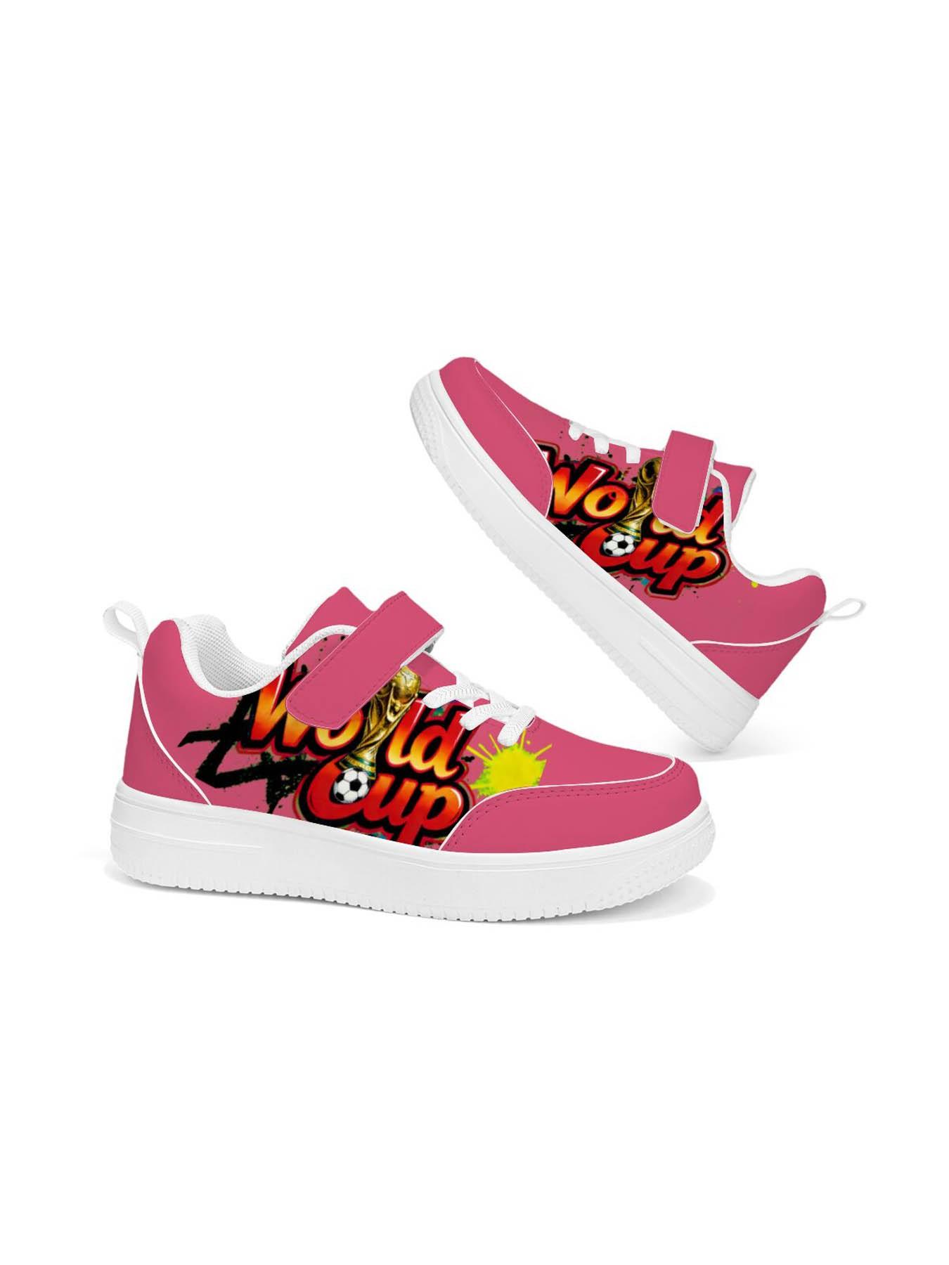 No Up Graffiti Style Sneakers, Unique Velcro Design, Bold, Street Art Print, Easy-On, Soccer Theme, Perfect for Parties and Sports