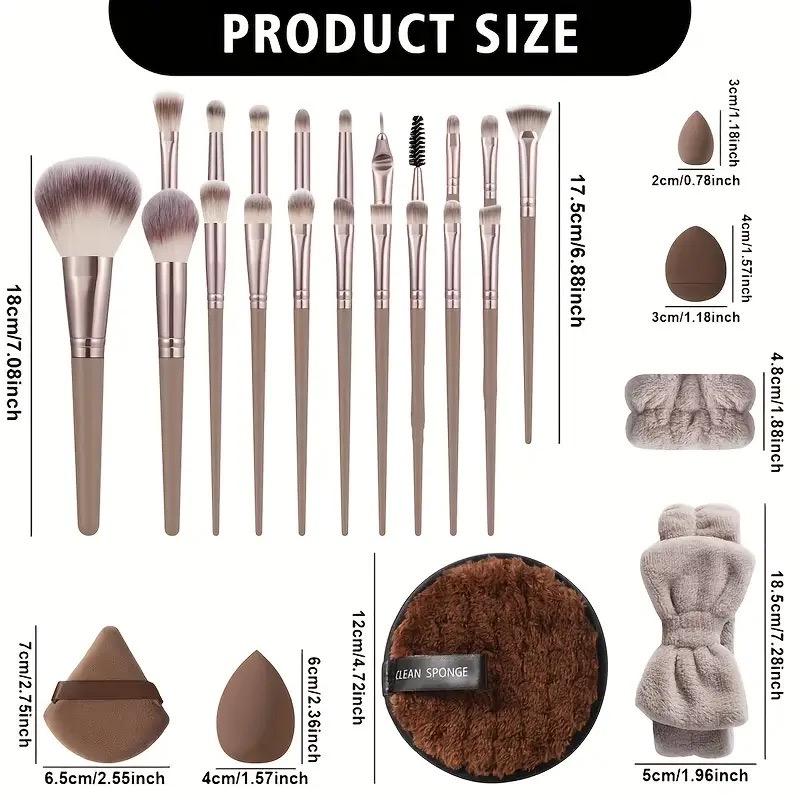 56-Piece Makeup Brush Set, Multifunctional Cosmetic Tools Kit, Includes Foundation Brushes (champagne Color), Friday Sale!
