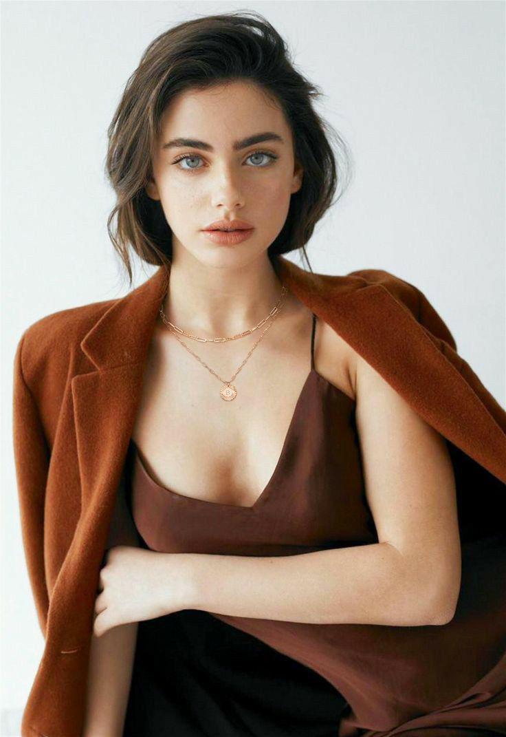 Fettero Layered Choker Necklace Gold Flower Initial Coin Pendant 2 Layer Dainty Paperclip Chain Personalized Jewelry Gift for Women Letter T