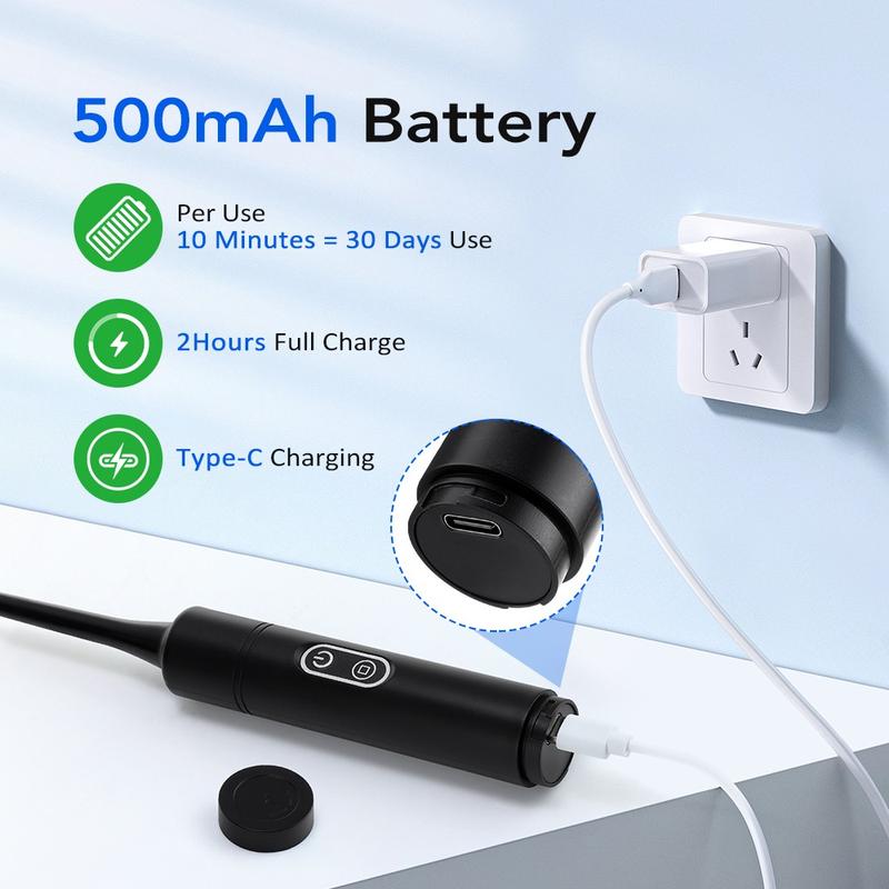 Electric Toothbrush Set Tooth Cleaner, 5-Speed Adjustable Oral Care Kit, Teeth Cleaning Tools, Ideal for Daily Hygiene Routine