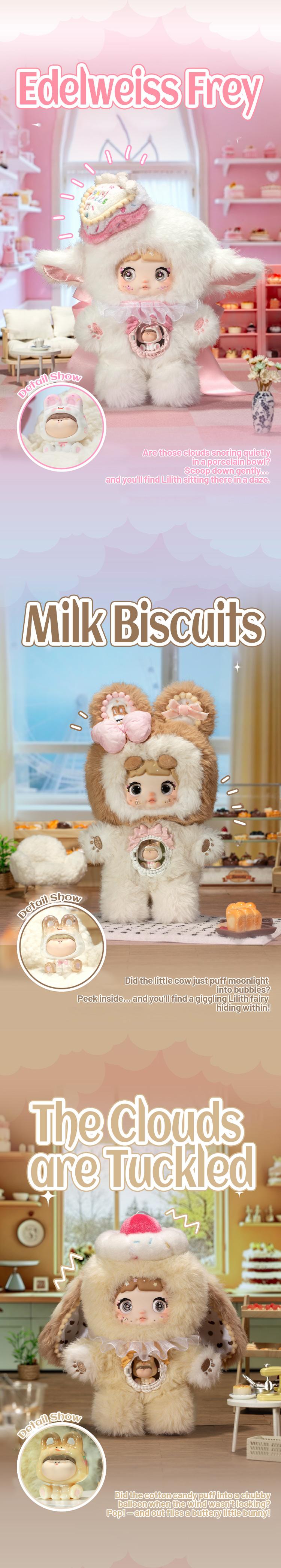 CALEMBOU Nommi× Amarilith A Bite of Sweetheart Series Plush Doll Blind Box V7, Kawaii Stuffed Animals Mystery Box Toys Figures Cute Anime Plushies Collectible Birthday Christmas Gifts for Girls