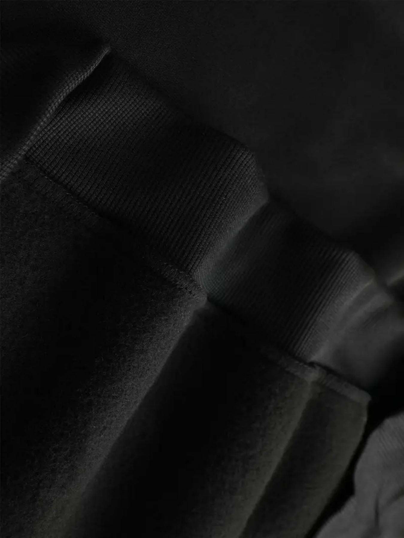 Men's Fashion Fleece Hoodie, Russell Pattern Pullover, Dual-Sided Print, Casual & Formal, Fall Winter Outerwear, Street Style