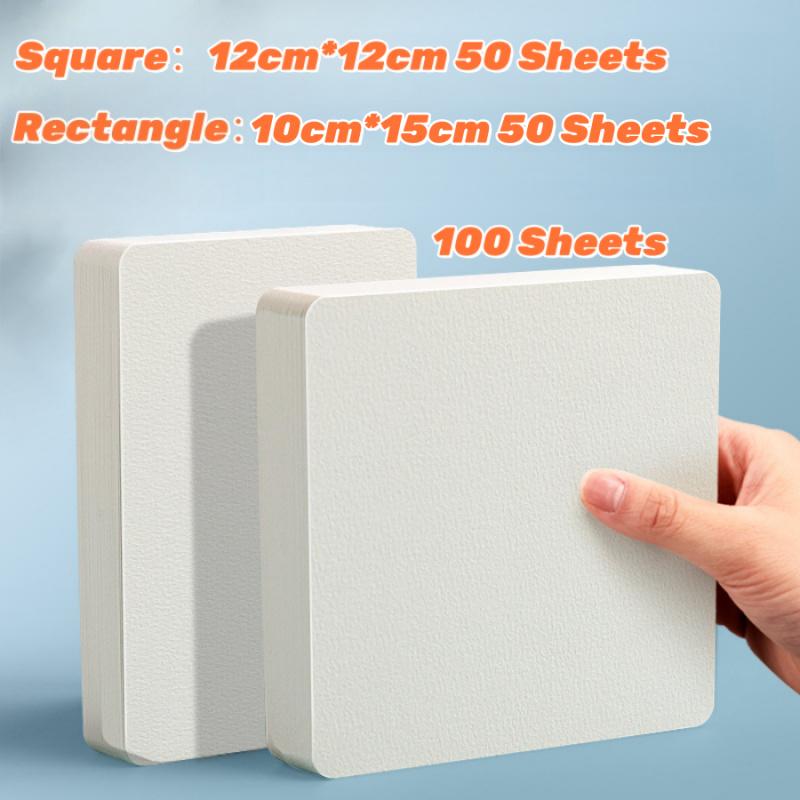 Professional Square/Round/Rectangle Watercolor Paper,300g Water Color Paper Postcard for Adults, Artists, Painting & Craft Paper, Watercolor Paper, Drawing Supplies, DIY Painting Supplies