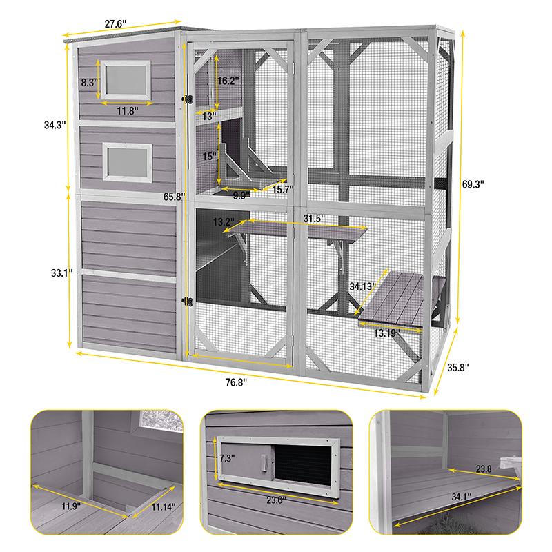 Aivituvin-AIR54 Outdoor Cat Enclosure | Large Pet Enclosure Aivituvin-AIR54 Outdoor Cat Enclosure | Large Pet Enclosure