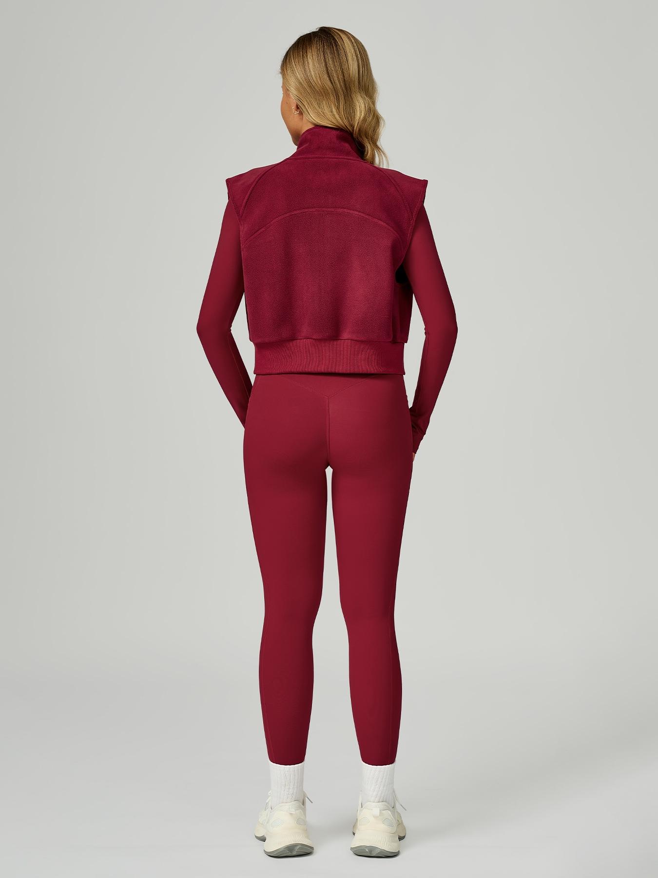 Women's Winter Sporty Zipper Set, Long Sleeve Top & High Waist Pants, Tight-Fitting Above Ankle, Casual Outdoor Running Gear, Casual Gym Wear, Sweatsuit Set