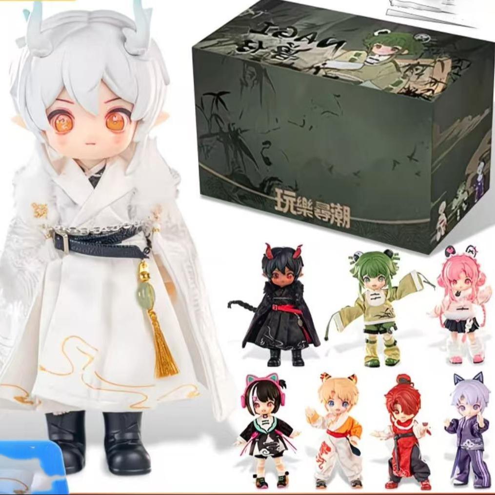 Nagi Beast Boy Series Blind Box Jointed Dolls, Cute Chinese Style Anime Figures, Collectible Mystery Characters, Perfect Gift for Kids and Collectors