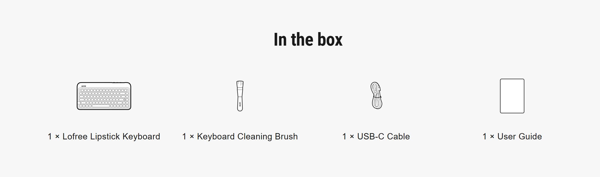 Lofree Lipstick Wireless Mechanical Keyboard