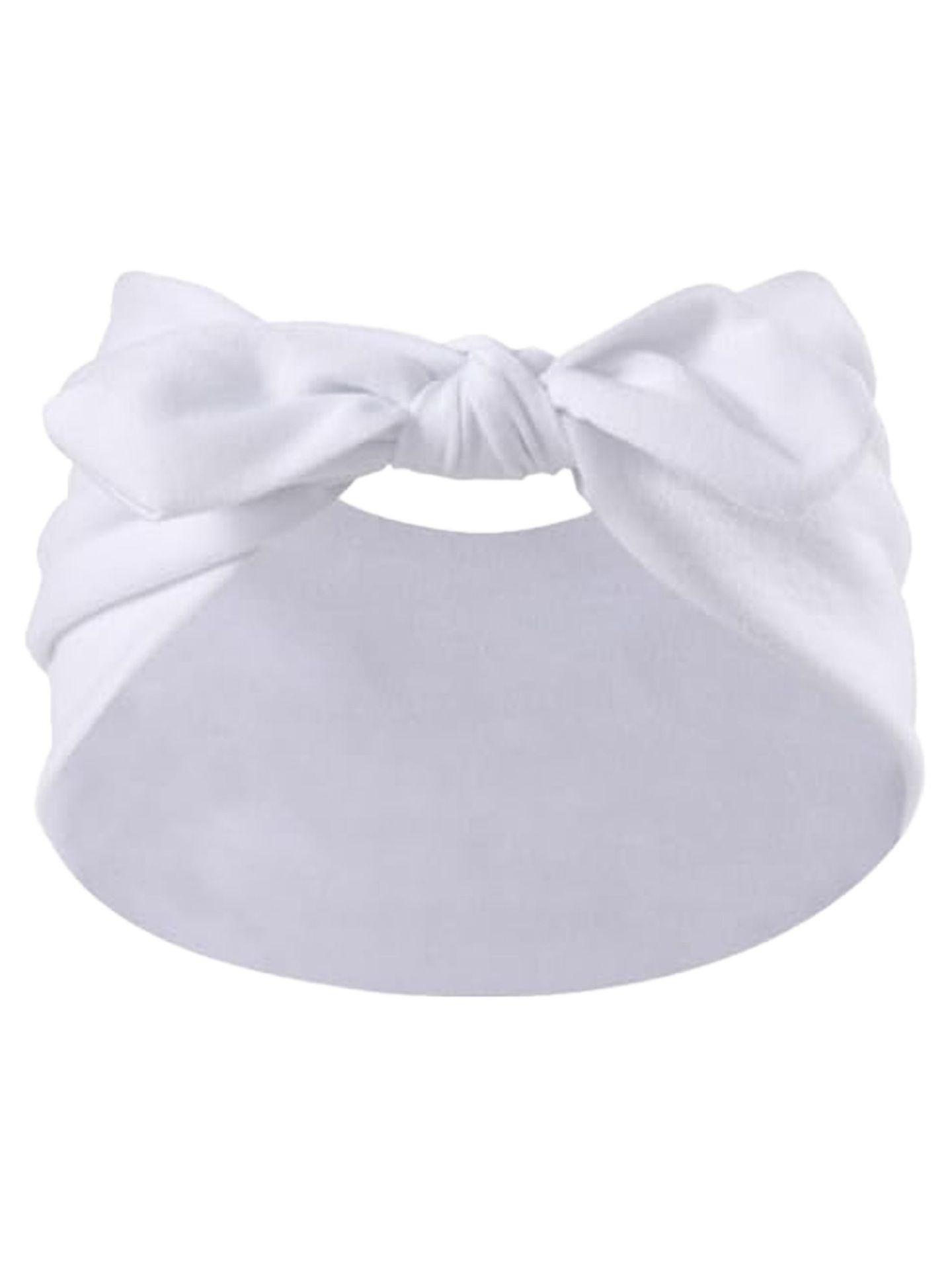 Women's Wide Bowknot Headband Set, Ribbed Elastic Turban Wraps in Solid Colors, Non-Slip Fashion Accessory for Yoga & Workout, Black Headband, Stretchy Headbands