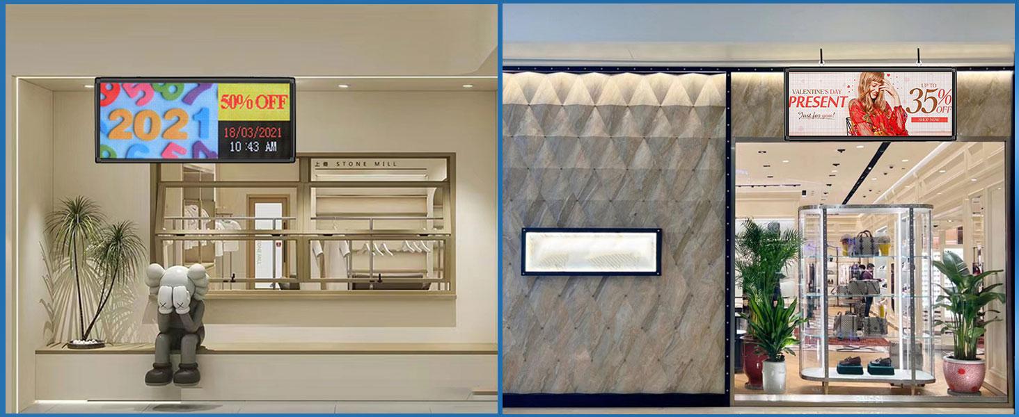 P6 Programmable Scrolling LED Sign Custom Digital Signage Displays Outdoor Aluminum Alloy Wifi Control Open Matrix Panel Electronic Message Board Screen Advertising Ticker Open Neon Sign