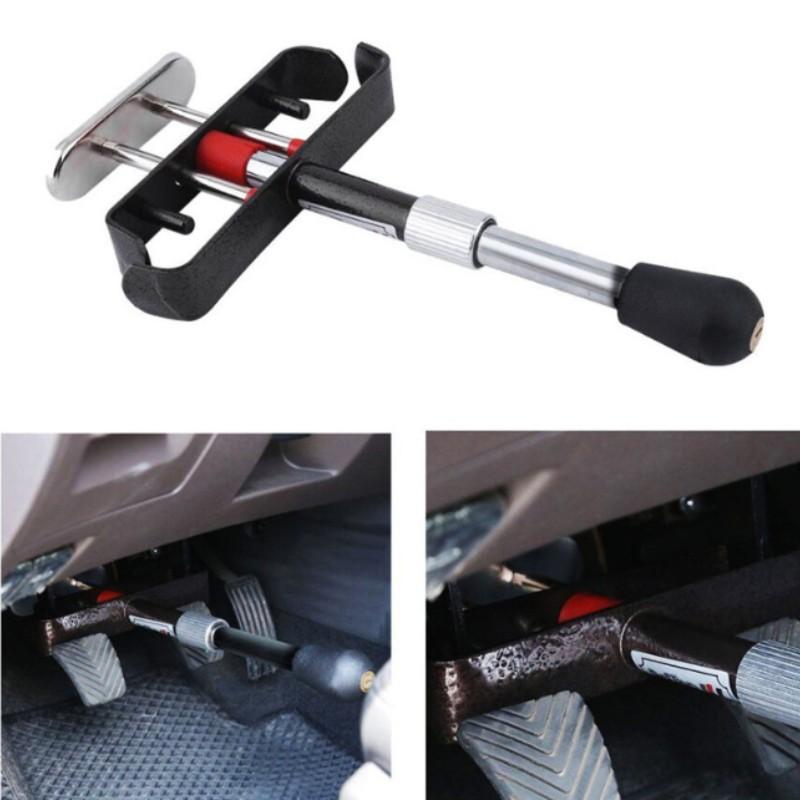 Car Anti-Theft Lock Pedal Lock Clutch Lock Brake Lock, Full Metal Parking Lot Car Security Lock, Anti-Breakaway Metal Lock