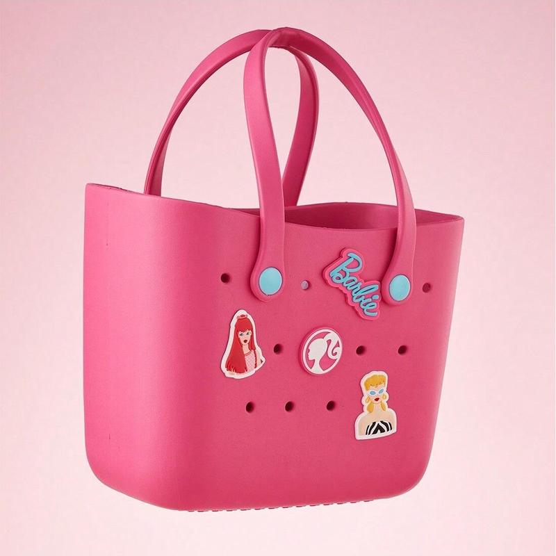 [Gift Bag]Barbie Lunch Bag for Women - Cute Crocs Design, Durable Lunch Tote Bags for Girls, Suitable Size with Handle, Ideal for School, Work,