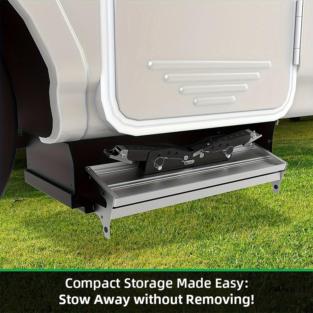 RV Folding Step Board Bracket Adjustable RV Folding Foot Stabilizer Height Ranges From 2.8in To 11.3in Foldable Ground Support Jacks for RV Travel Trailers Motorhomes RV Folding Step Board Bracket Adjustable RV Folding Foot Stabilizer Height Ranges From 2.8in To 11.3in Foldable Ground Support Jacks for RV Travel Trailers Motorhomes