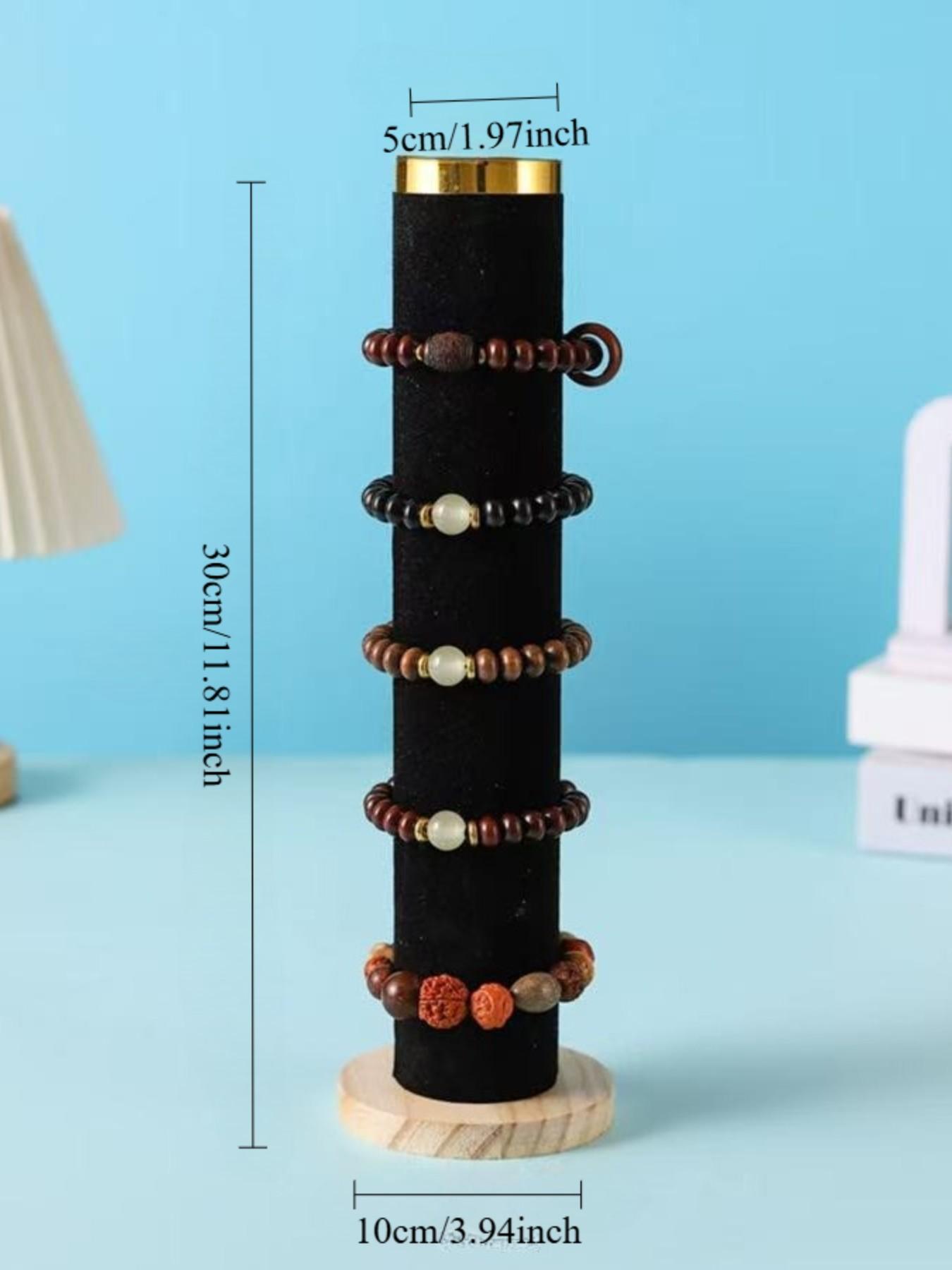 High-Quality Velvet Headband Display Stand, Jewelry Watch Hair Tie Bracelet Organizer, Boutique Accessory Storage Rack