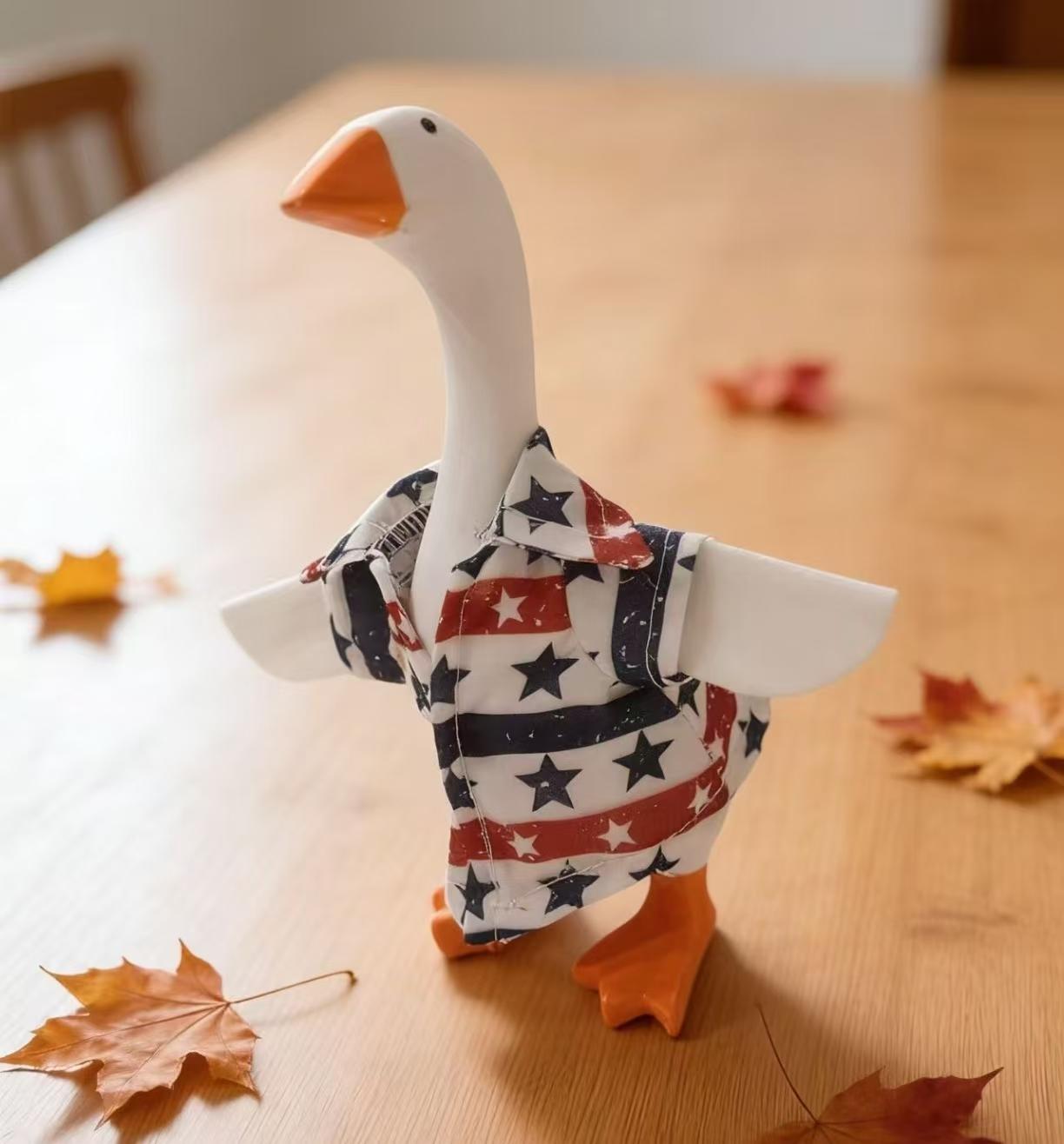Independence Day Style Porch Goose, Desktop Decoration Accessories, Creative Holiday Handmade Clothing (no Goose Included)