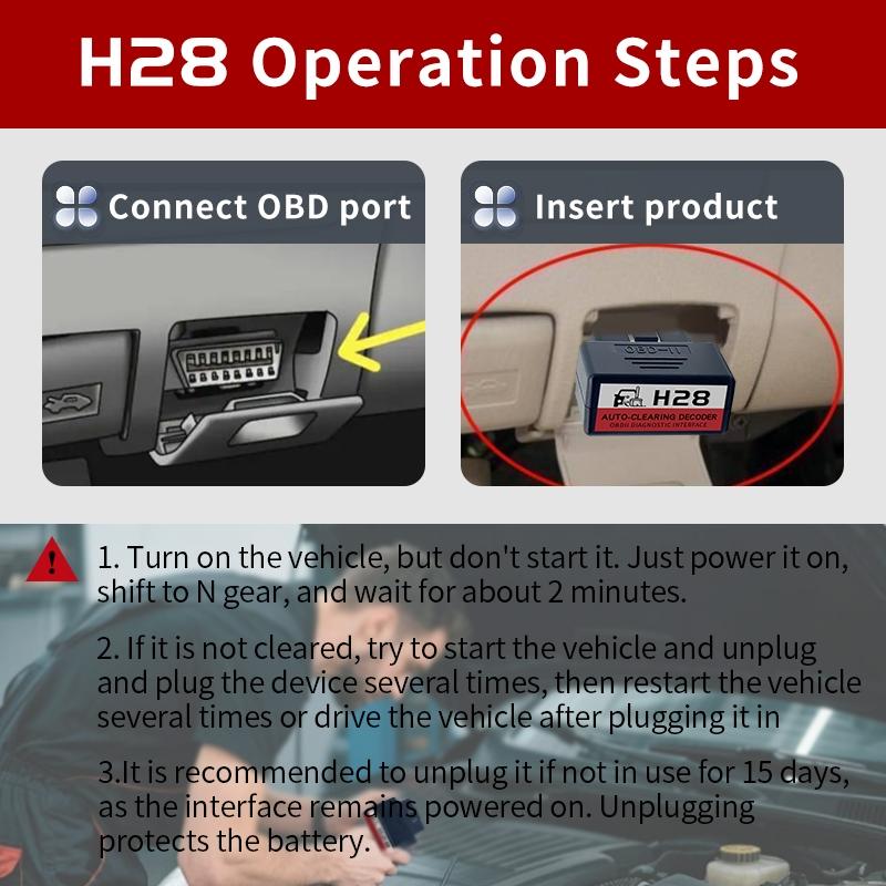 Car OBD Automatic Code Eraser, Reads Engine Faults—Automatically Clears Codes. No App Required. No Battery Needed