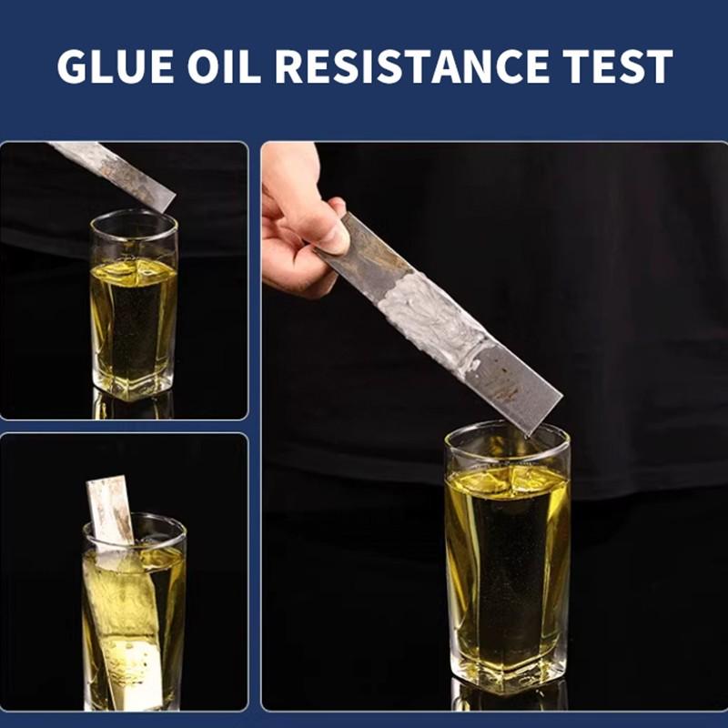 Jstree High-Temperature Metal Repair Adhesive, Cast Iron Aluminum Stainless Steel Strong Welding Glue, Waterproof Oilproof Leak Sealant 80g