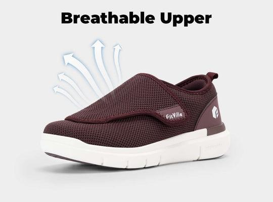 Comfortable FitVille Women's EasyTop Wings V2 - No Heel Round Toe Casual Sneaker red bottom air forces Girl Runner Walking Shoes Velcro Shoes Running Training SpringStatements