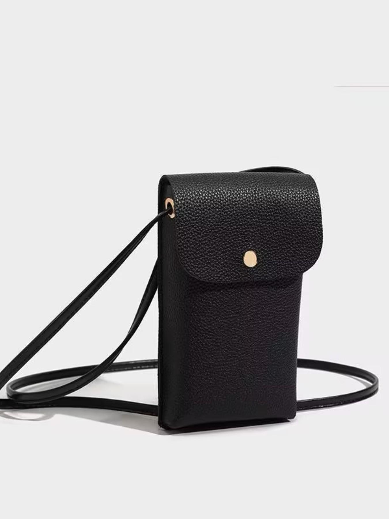 Effortless Casual Style | Vintage Leather Phone Crossbody for Everyday Errands | Lightweight Mini Bag