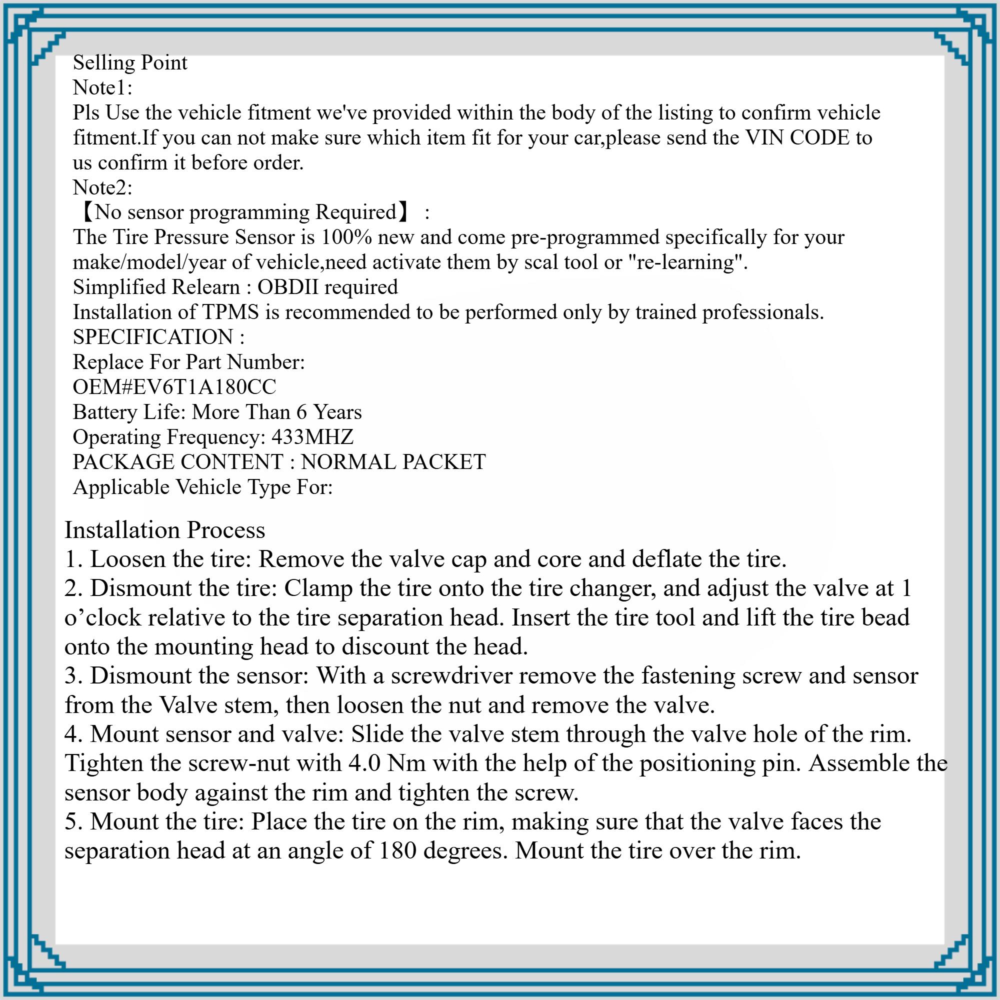 1Pcs/4Pcs OEM#13598773 #433MHZ TPMS/Tire Pressure Sensor For:#BUICK(ENCLAVE ENCORE-GX LACROSSE REGAL) #CADILLAC(ATS CT6 CTS ESCALADE SRX XT4 XT5 XT6) #CHEVROLET(BLAZER CAMARO CAPTIVE CRUZE IMPALA MALIBU SILVERADO TRAILBLAZER TRAX VOLT) #GMC #OPEL...