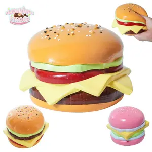 [WenQing Taba Squishy] Handmade taba squishy squishies/hamburger Sticky Squeeze Toys Gift for kids gift Taba taba squishies Gifts For Children's Day Stress Relief Toy Hamburger 207g squishy deck stress ball