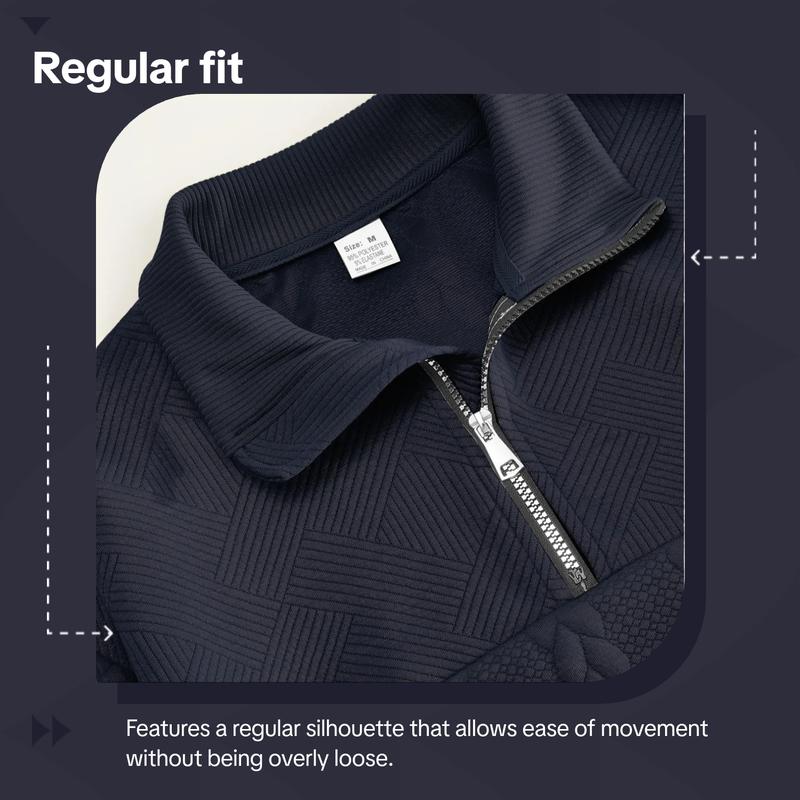 Men's solid color half-zip stand-up collar sweater, regular version of casual long-sleeved pullover, comfortable fabric, warm, suitable wearing in autumn and winter, men's daily outfit. Men's solid color half-zip stand-up collar sweater, regular version of casual long-sleeved pullover, comfortable fabric, warm, suitable wearing in autumn and winter, men's daily outfit.