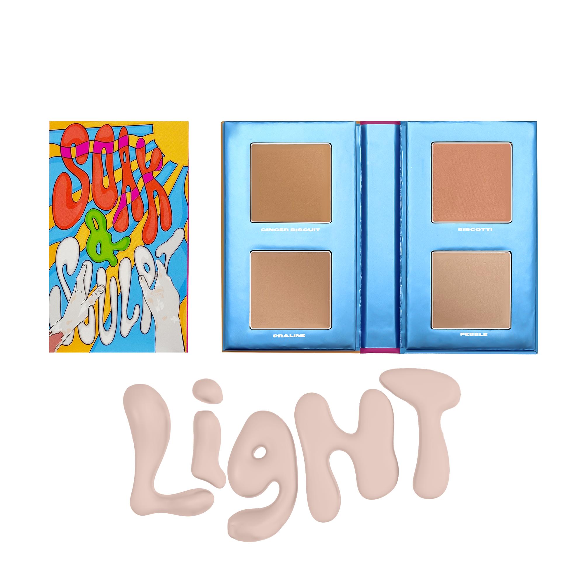 Sun-Kissed Mini Mystery Makeup Bundle Box, Includes Mini Book & 3 Items, Perfect Gift Set for Beauty Enthusiasts, Ideal for Travel