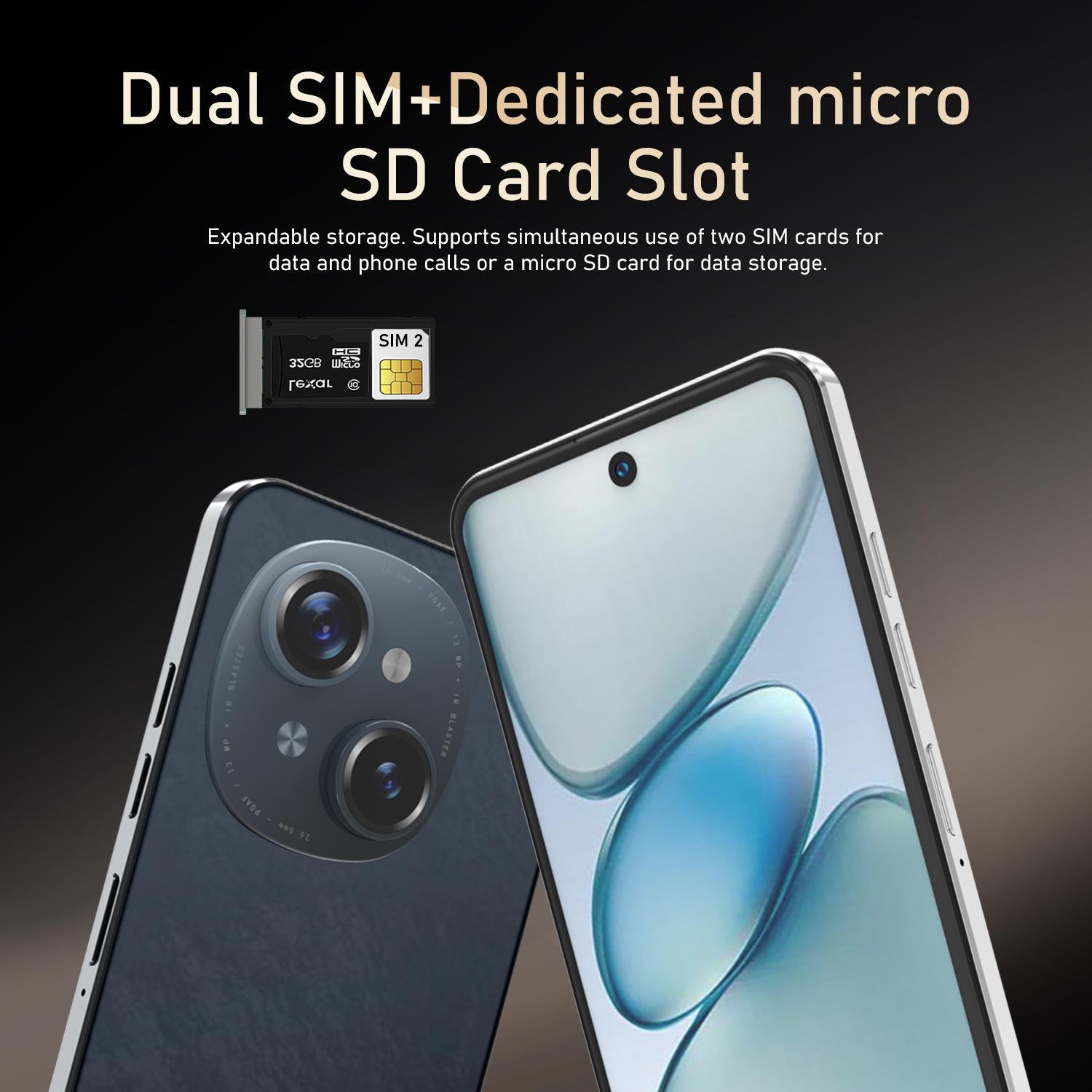 Fuffi Fashion 6.56-Inch HD Screen Quad-Core Processor 3gb RAM 32GB ROM 3100mah Battery 4G network Dual Sim Android System Mobile Phone Cellphone