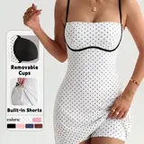 Women's Strapless Tennis Dress, Comfortable Golf Skirt for Tennis and Golf, Casual Above-The-Knee Dress for All Seasons