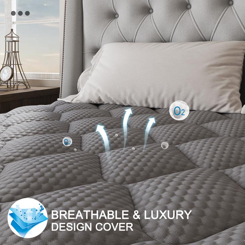 Twin Full Queen King Mattress, 10/ 12 inch  Hybrid Mattress with Gel Memory Foam and Individually Pocket Innerspring Euro Top Mattresses Medium Firm for Motion Isolation, Edge Support