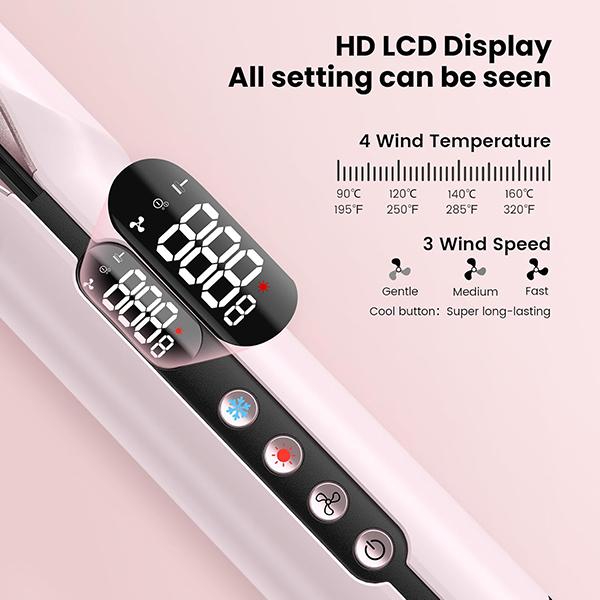 Slopehill Air Hair Straightener 2-in-1 Wet-to-Dry Blow Dryer & Straightener LCD Display Adjustable Temperature Fast-Heating High-Speed Airflow 200 Million Negative Ions Salon-Quality Suitable for Hair Types 1A–3C Medium-to-Long Hair (12–32in) Slopehill Air Hair Straightener 2-in-1 Wet-to-Dry Blow Dryer & Straightener LCD Display Adjustable Temperature Fast-Heating High-Speed Airflow 200 Million Negative Ions Salon-Quality Suitable for Hair Types 1A–3C Medium-to-Long Hair (12–32in)