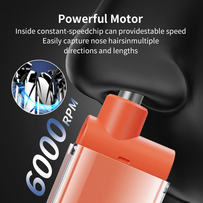 Portable mini nose hair trimmer, waterproof, dry and wet dual-purpose painless nose hair trimmer, electric shaving tool, nose and beard trimmer, men's ear and nose trimmer, USB charging