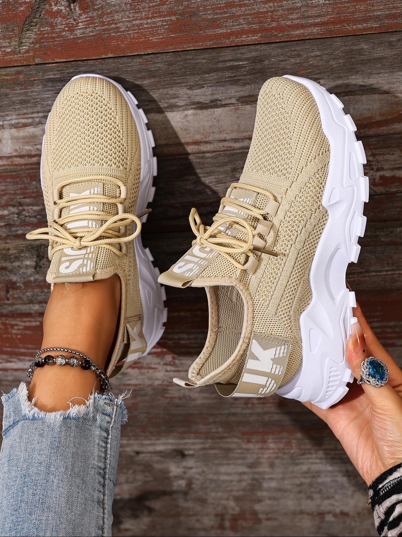 Women's Casual Sport Shoes Fitness Walking Daily Wear Spring Lightweight Low Top Soft Lining Women's Road Running Shoes