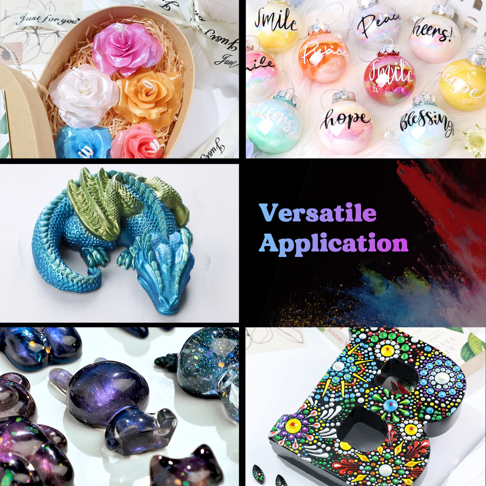 36/60 Colors Mica Powder, Mica Pigment Powder for Epoxy Resin/UV Resin, Natural Colorant Dye for Soap/Candle Making, Lip Gloss,Nail Polish, Slime and Bath Bomb Visit the LET'S RESIN Store 36/60 Colors Mica Powder, Mica Pigment Powder for Epoxy Resin/UV Resin, Natural Colorant Dye for Soap/Candle Making, Lip Gloss,Nail Polish, Slime and Bath Bomb Visit the LET'S RESIN Store