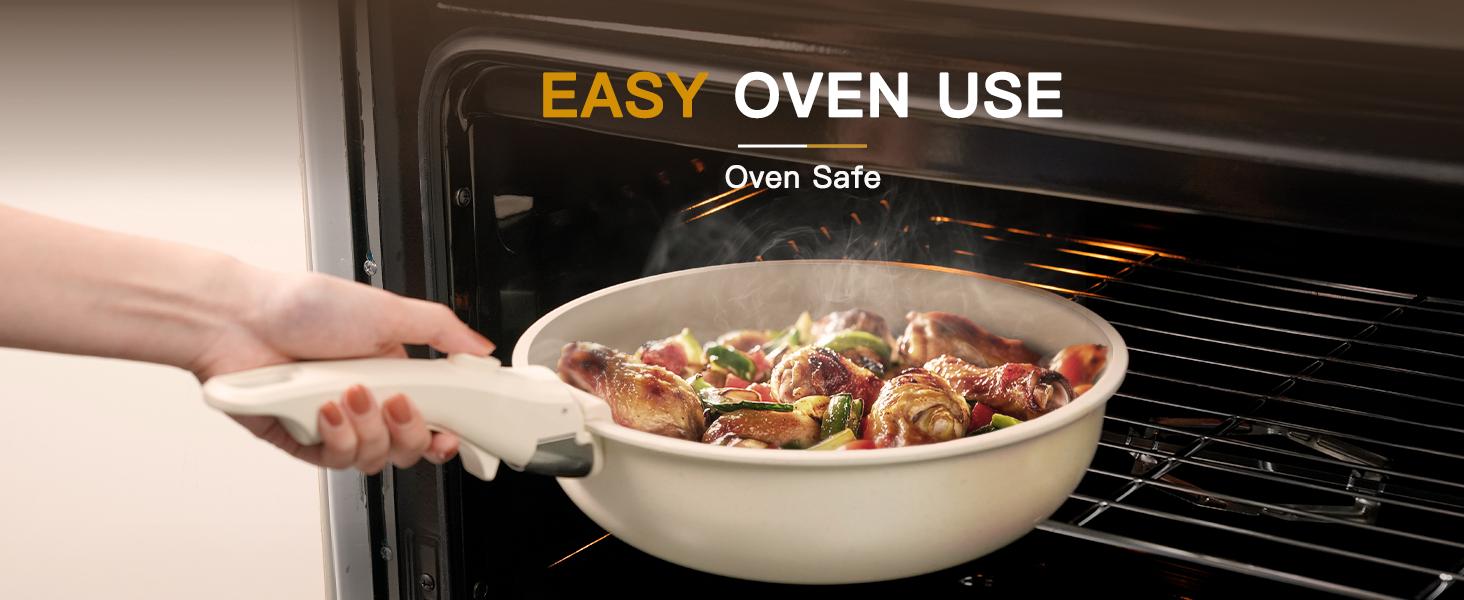 【Astercook 20-Pcs】Cookware Set, Non-Stick Coating, Durable & Easy to Clean, Perfect for Home, Gatherings, and Professional Kitchens hexclad cookware. White