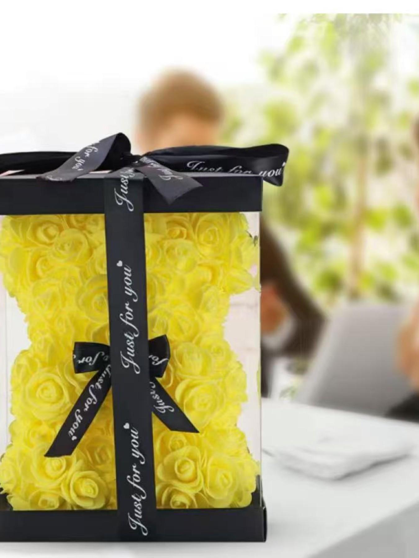 Set Includes 100 Languages Necklace Bear Card Gift Box Mother's Day Gift for Mom Valentine's Day Gift for Girlfriend