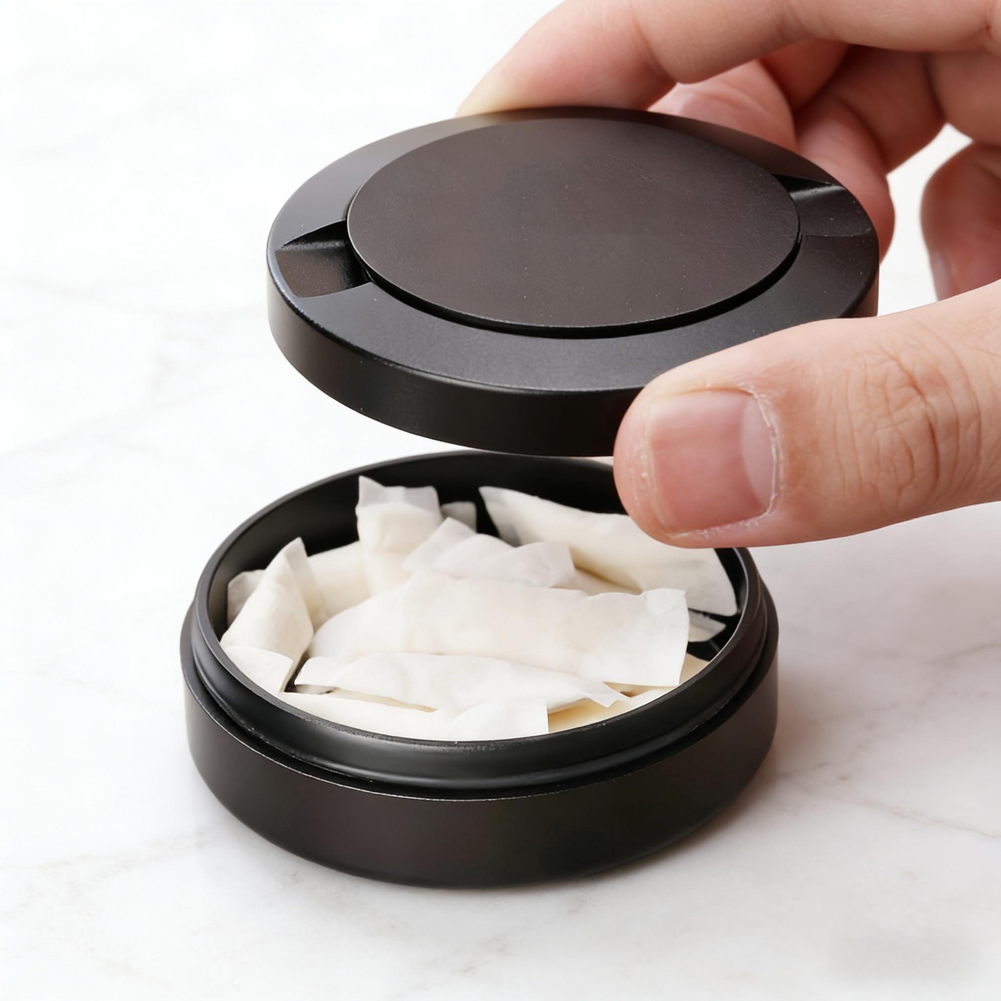 Snus Can for Zyn, Aluminum 3 Layers Metal Tin Container, Durable Pouch Storage Solution, Ideal for Secure Packaging Needs, Snus Containers