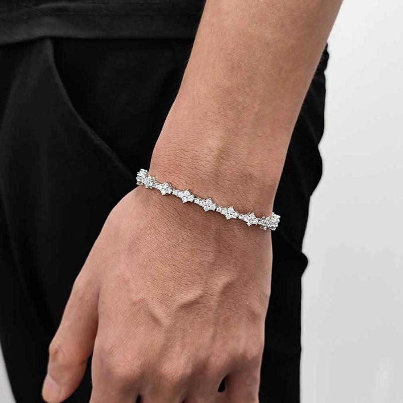 Viral 18K Gold Tennis Bracelet for Men Women, 6.5mm Classic CZ Chain with Premium Sparkle & Durable Tarnish-Proof Finish, Perfect Stackable Everyday & Party Jewelry