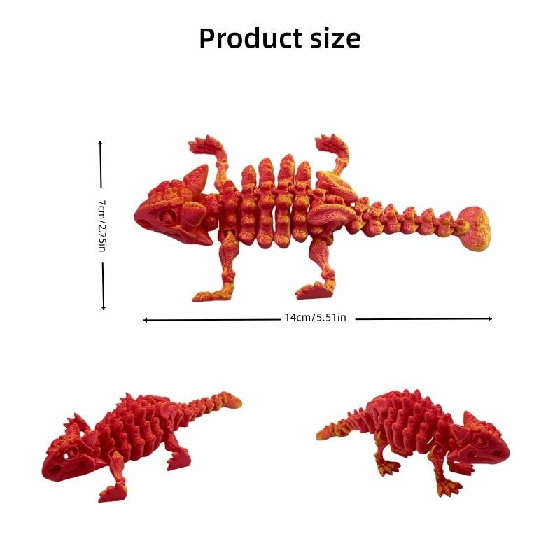 3D Printed Dinosaur World Set with Movable Ankylosaurus, Perfect for Home Decor, Office Desk Ornament, Holiday Party Decoration Dinosaur Figurine