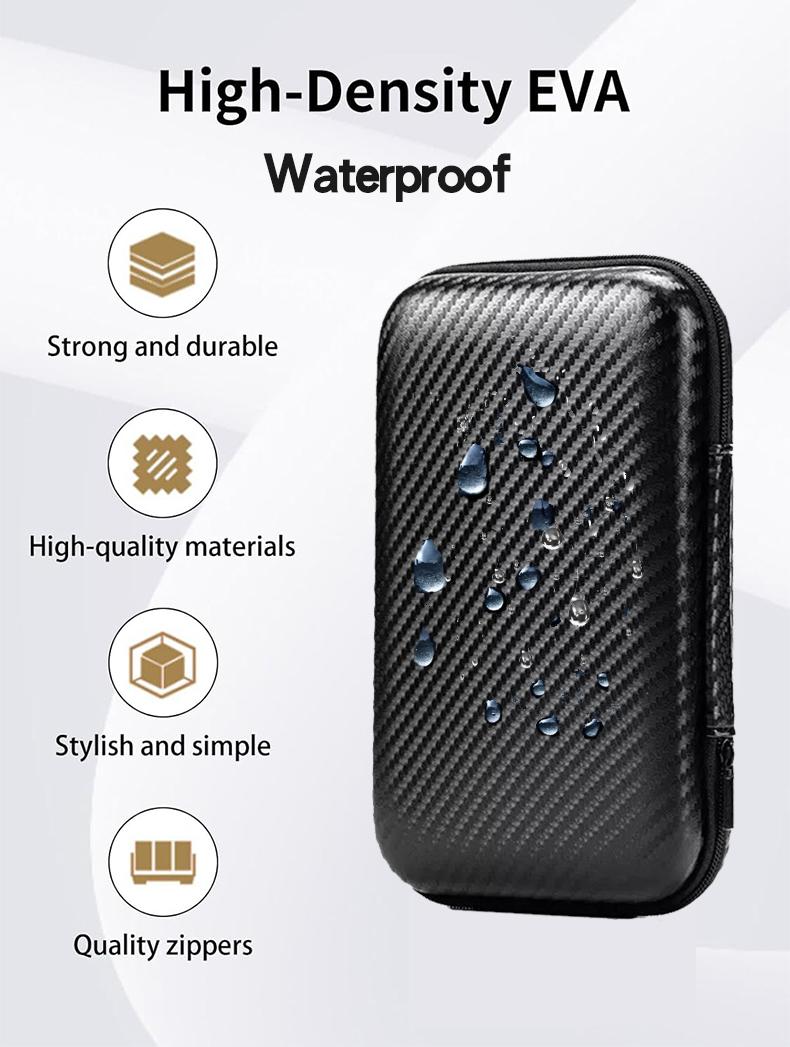 Transparent Protective Case for R36 Ultra Game Console, Anti-Drop Hard Storage Bag, Eva Shell, Scratch-Resistant Screen Film
