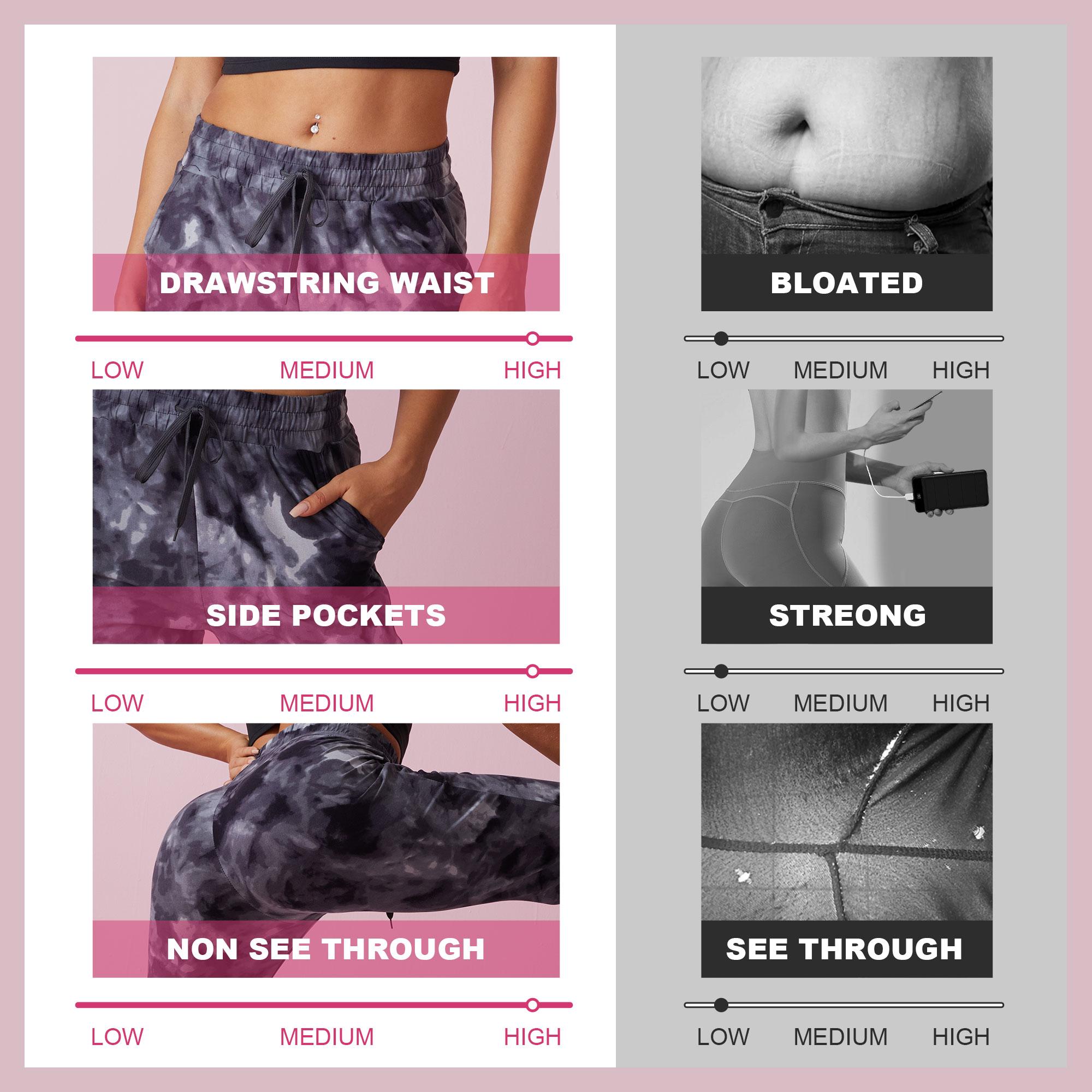 SHOWITTY 1/3 Pack Women's Plus Size Joggers with Pockets - Workout Comfy Sweatpants for Yoga Lounge