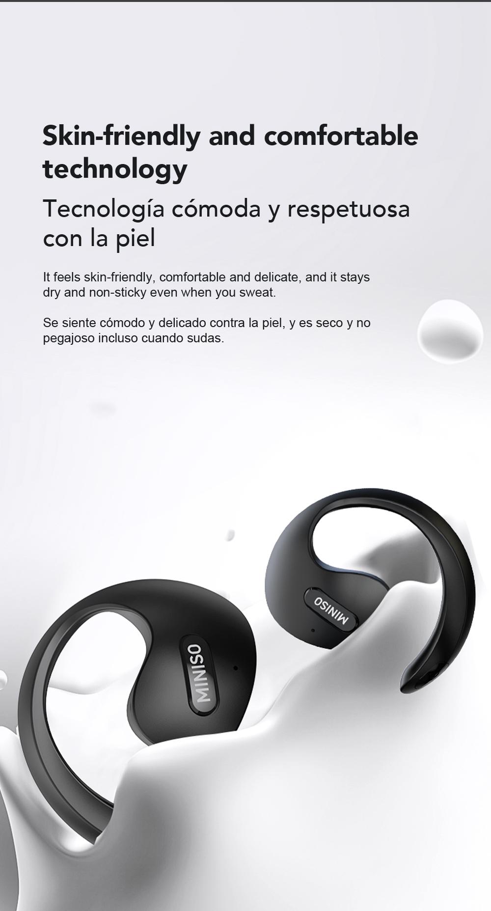 MINISO X15Pro Wireless Headphones Bluetooth 5.4 Sport Earphone Support 135 Languages HIFI Sound Quality