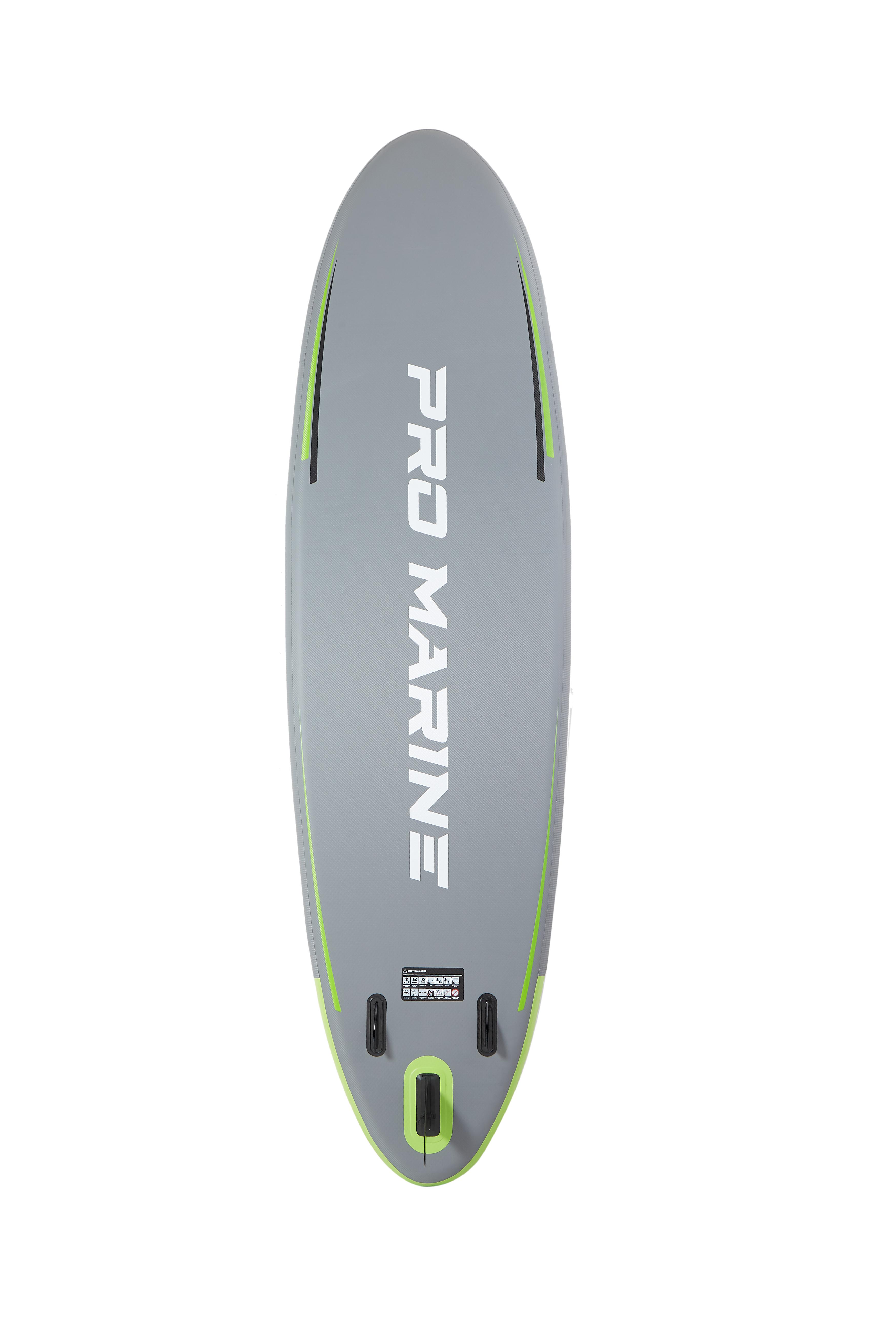 PRO MARINE 10‘/12' Inflatable Stand up Paddle Boards Adjustable Paddle SUP Carry Bag & Fast Pumping Green FathersDayGift