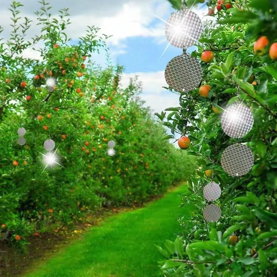 Decorative Reflective String, Garden Decoration Hanging Bell, Reflective Bird Deterrent String, Outdoor Yard Decor, 1 Piece