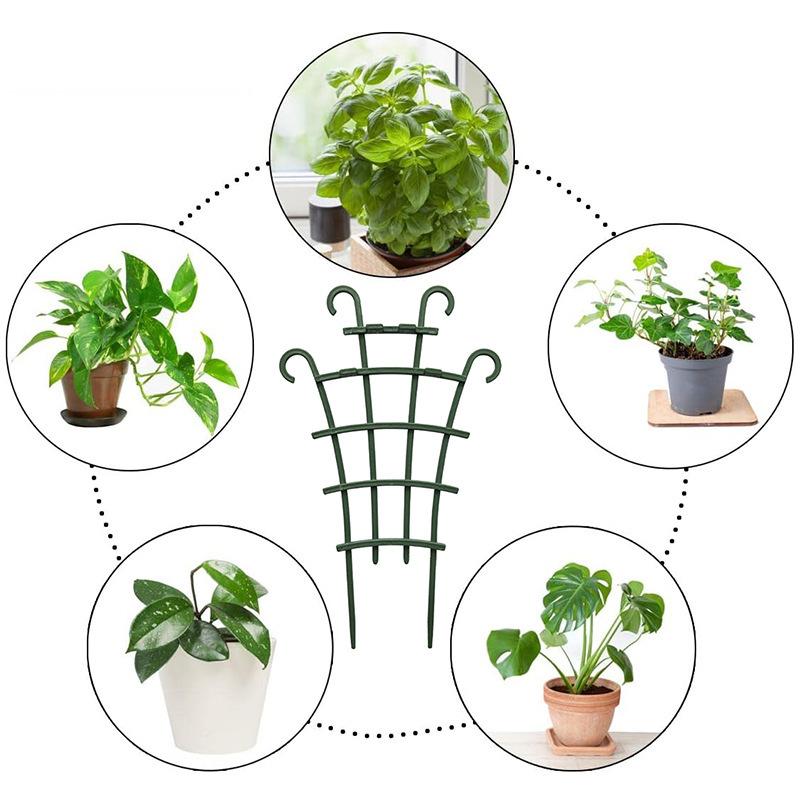 Adjustable Plant Climbing Frame - Stackable, Suitable for Indoor/Outdoor Use, Durable Plastic, Plant Support Structure, Space Saving, Suitable for Potted Plants and Artificial Flowers,Plant support bracket