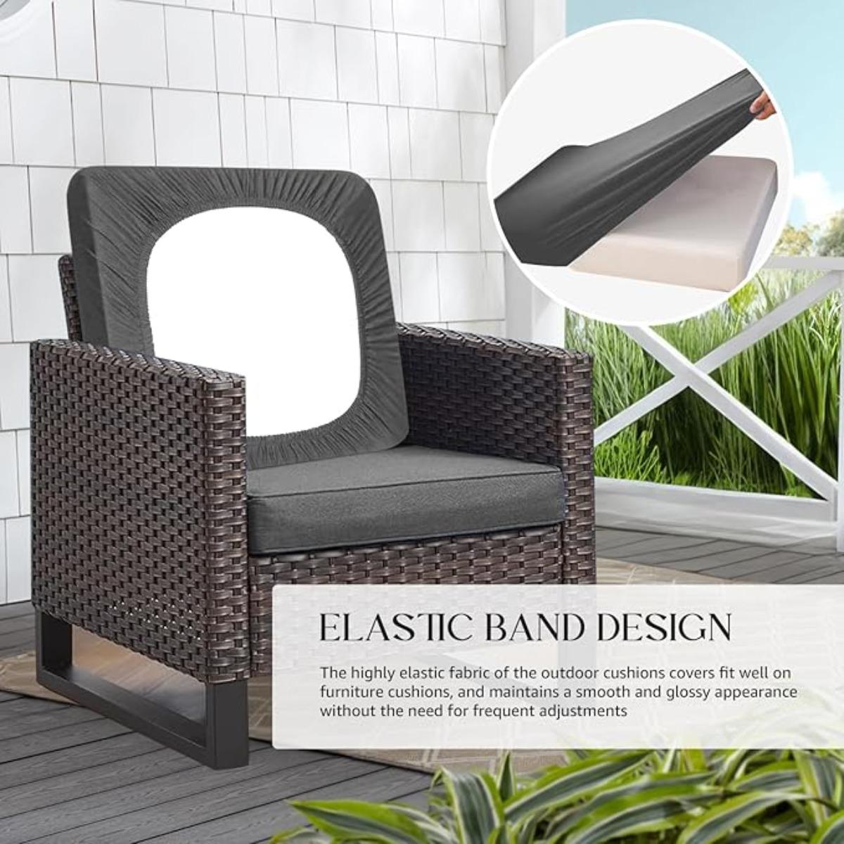 8Pcs Stretch Outdoor Cushions Covers Waterproof Patio Cushion Covers Replacement Couch Cushion Covers for Outdoor Patio Furniture Outdoor Chair Cushion Covers Soft Slipcovers 8Pcs Stretch Outdoor Cushions Covers Waterproof Patio Cushion Covers Replacement Couch Cushion Covers for Outdoor Patio Furniture Outdoor Chair Cushion Covers Soft Slipcovers