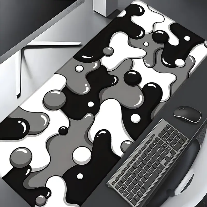 Abstract Pattern Mouse Pad, Rectangular Gaming Mouse Pad, Non-Slip Rubber Pad, Aesthetic Desktop Protective Pad for Laptop and Desktop Computer Gaming, Premium Multipurpose Mousepad, Gaming Accessory, Made for Gaming, Decoration