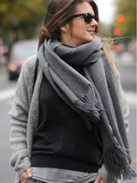 Women'sWinter scarf Solid Color Regular Faux Cashmere Scarf, Suitable For Seasonal Transition hijab, Daily Wear, Windproof And Warm, Red For Christmas Scarfs, Soft Warm Shawl